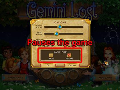 lost game. Starting a Game. Gemini Lost