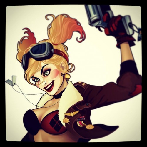 Harley Quinn Bombshell Gotham or Bust Leggings